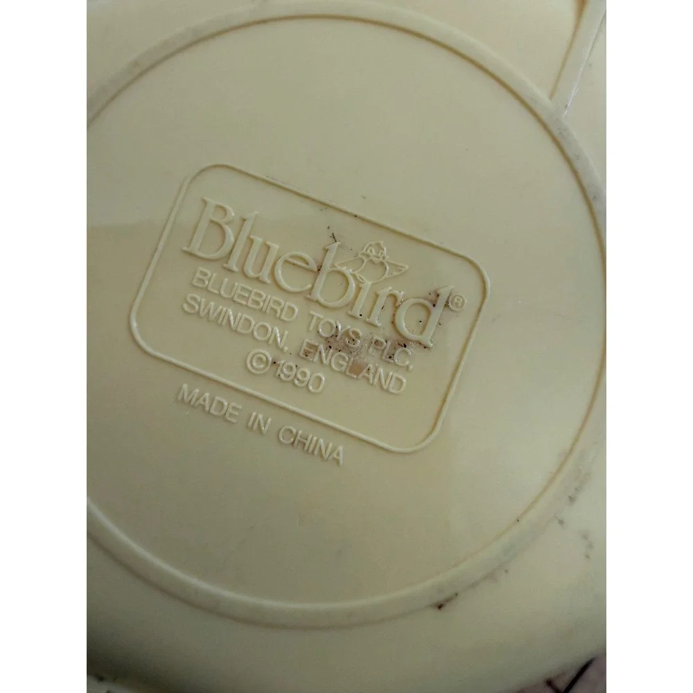 Vintage 1990 Bluebird Polly Pocket Hair Salon Yellow Octagon Compact Playset